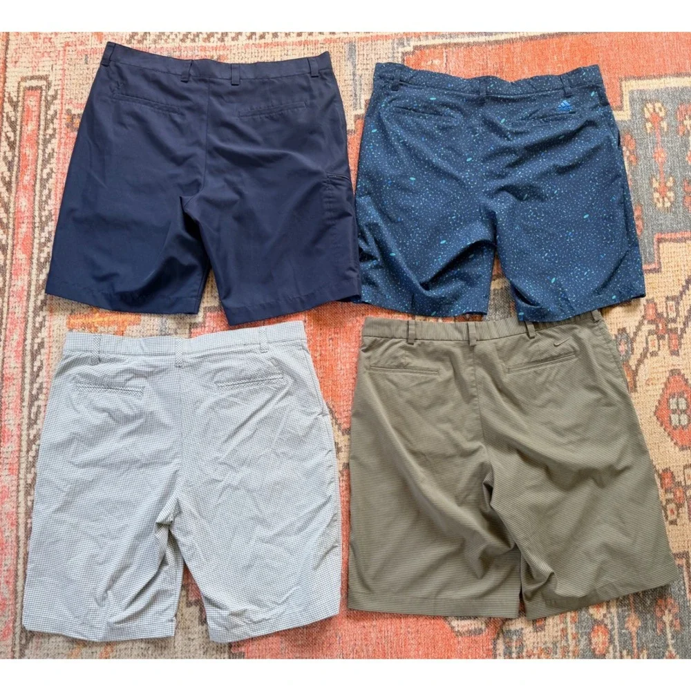 Golf Shorts Lot x4 Adidas Nike Callaway Mens 36 Multicolor Golf Athletic